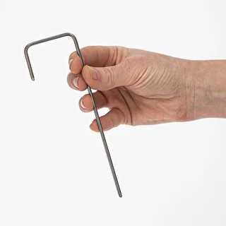 Nonwoven crop cover pins, L-shaped, steel - 100 pcs – photo 5