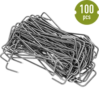 Nonwoven crop cover pins, L-shaped, steel - 100 pcs – photo 4