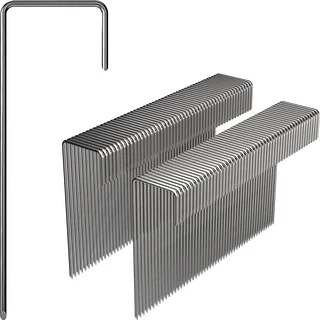 Nonwoven crop cover pins, L-shaped, steel - 100 pcs – photo 2