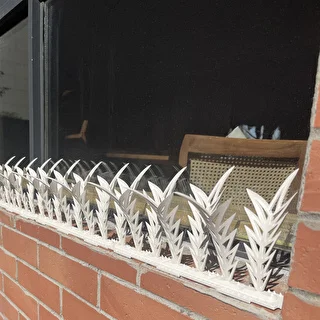 Decorative White Plastic Bird Repellent Spiked Strips - Set of 6 – photo 11