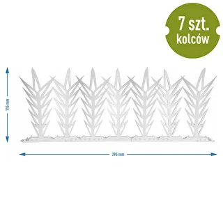 Decorative White Plastic Bird Repellent Spiked Strips - Set of 6 – photo 9
