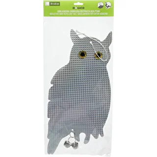Reflective bird repellent pendant - owl with bells – photo 7