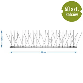 Bird spikes, on metal strip, 10 pcs. – photo 9