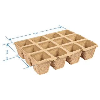 Paper seedling pots 4,5x5x4,5 cm, 30 pcs. – photo 5