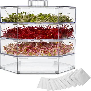 Multi-tier sprouter - a kit with 10 packs of seeds – photo 1