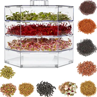 Multi-tier sprouter - a kit with 10 packs of seeds – photo 2