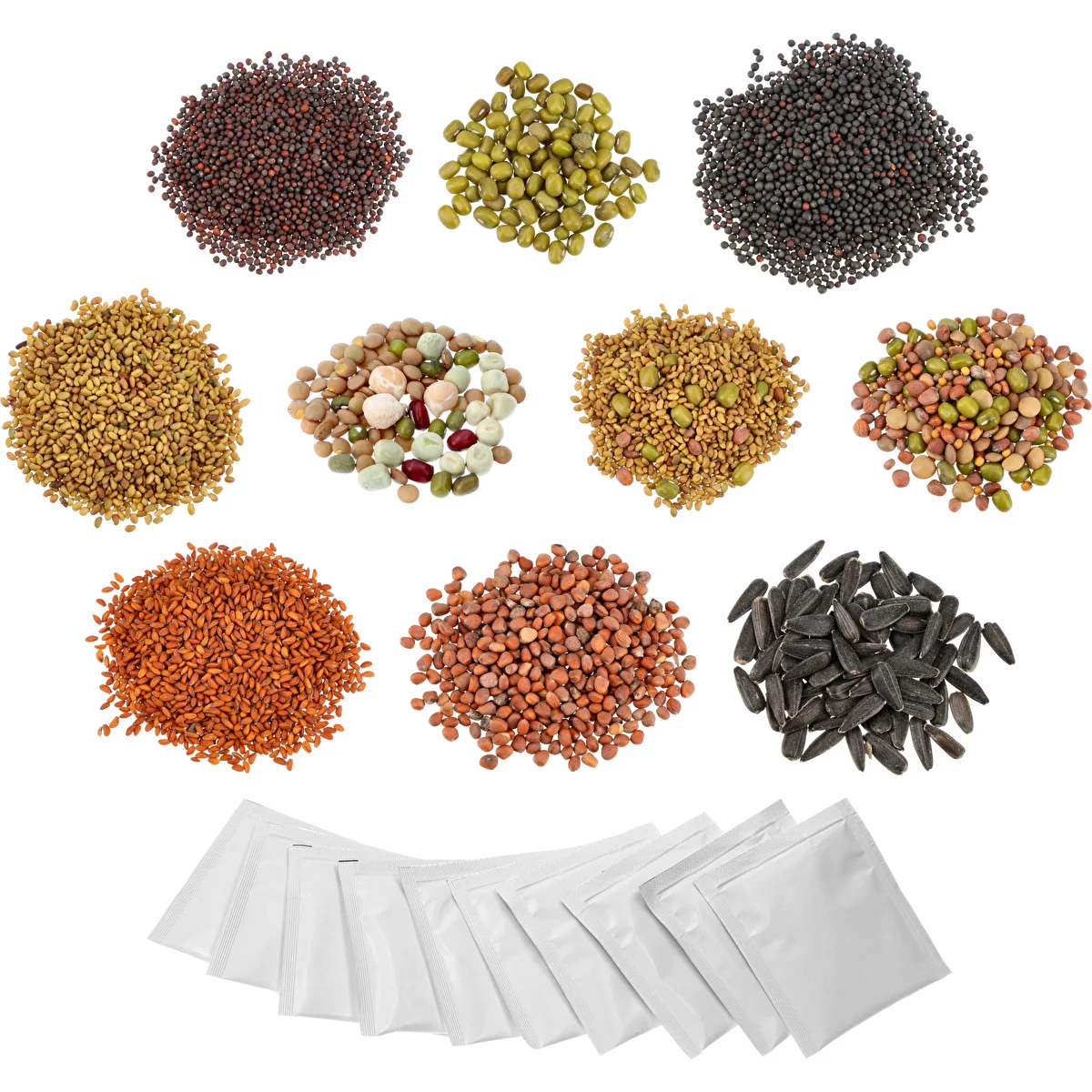 Set of seeds for sprouting - 10 packs