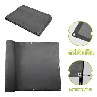 Shade Net (80%, 140 gsm) - 0.9 x 5 m, Graphite – photo 6