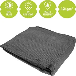 Shade Net (80%, 140 g/m²) - 1.5 x 5 m - Graphite – photo 5
