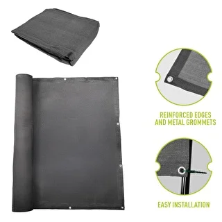 Shade Net (80%, 140 g/m²) - 1.5 x 5 m - Graphite – photo 6