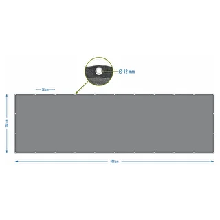 Shade Net (80%, 140 g/m²) - 1.5 x 5 m - Graphite – photo 7