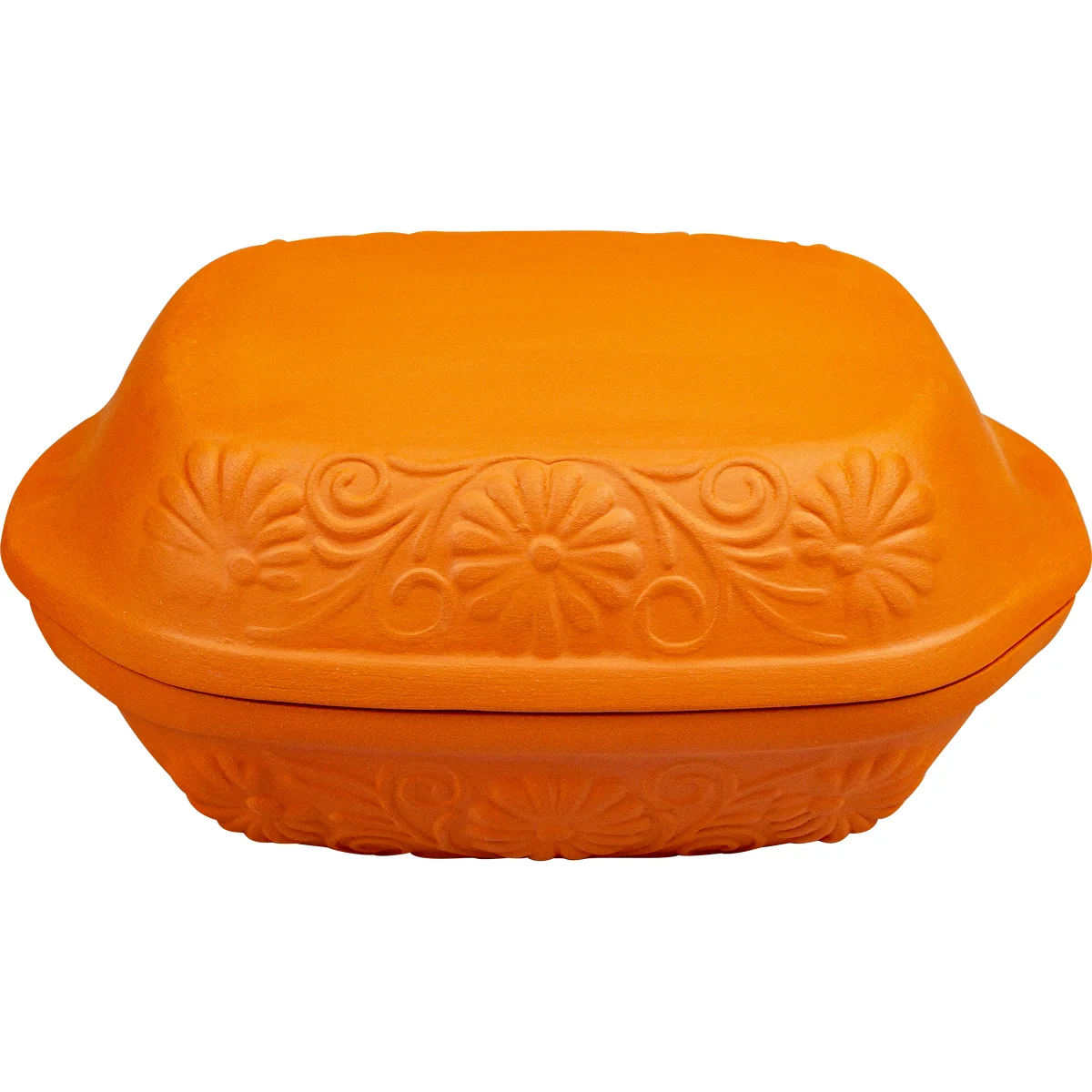 Stoneware , clay baker, 4 L, brown