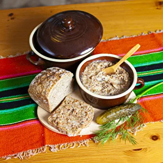 0,5 L Stoneware / ceramic crock lard pot without lid – photo 3