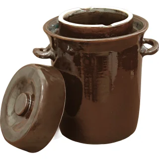 10l Stoneware / fermenting crock pot with water seal and lid