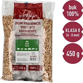 Wood chips for smoking/grilling, beech, 450 g, Grade 8 – photo 3