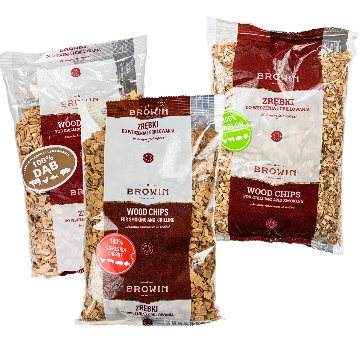 Sweet Cherry, Apple & Oak Wood Chips Set