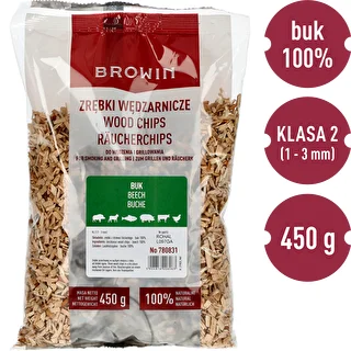 Smoking Chips (100% Beech) - Grade 2 - 450 g x 5 – photo 3