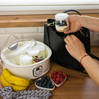 Yoghurt maker with thermostat, 7 jars, 1.3 L – photo 14