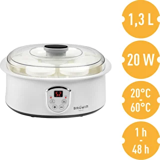 Yoghurt maker with thermostat, 7 jars, 1.3 L – photo 5
