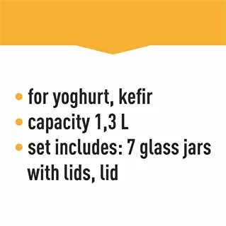 Yoghurt maker with thermostat, 7 jars, 1.3 L – photo 19