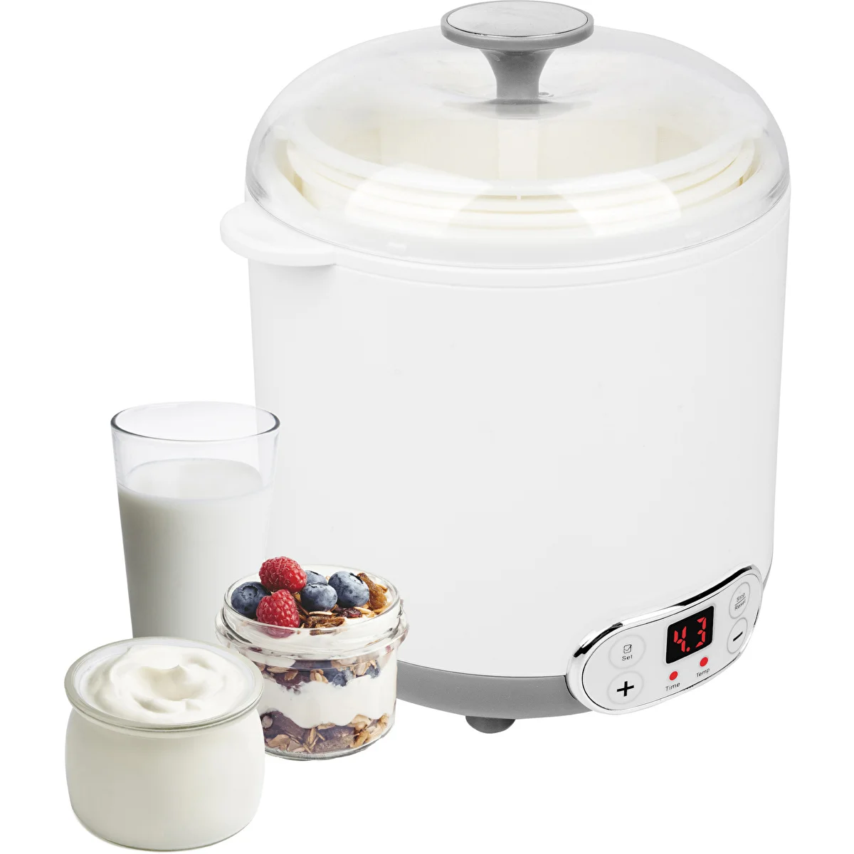Yogurt and cheese maker with thermostat, 1.5 L
