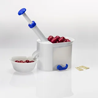 Pitting machine for cherries and wild cherries with a pit container – photo 3