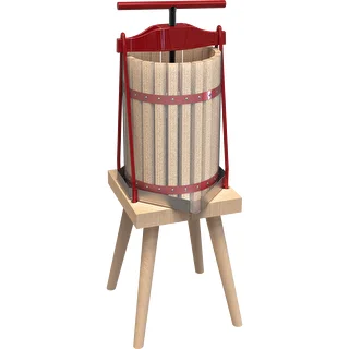 Fruit frame press - with wooden basket, for 10 L