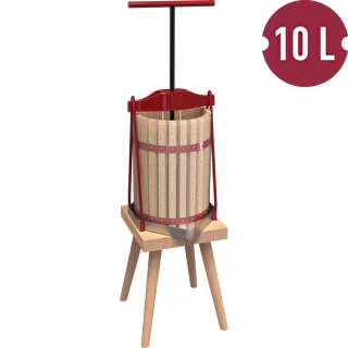 Fruit frame press - with wooden basket, for 10 L – photo 2