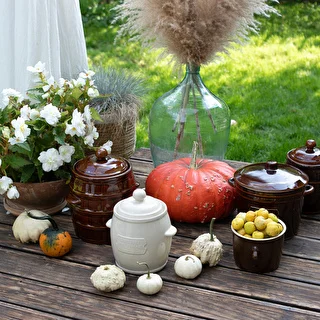 1,8l Stoneware / crock pot with lid – photo 4