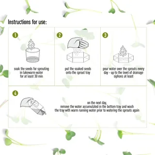 Multi tier seed sprouter + radish seeds – photo 11
