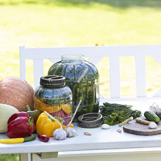 A multifunctional 3 L jar with a black twist-off lid – photo 4