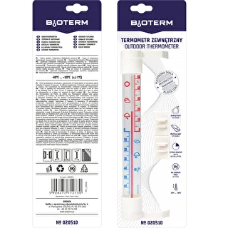 Window thermometer with transparent scale (-70°C to +50°C) 23cm mix – photo 8
