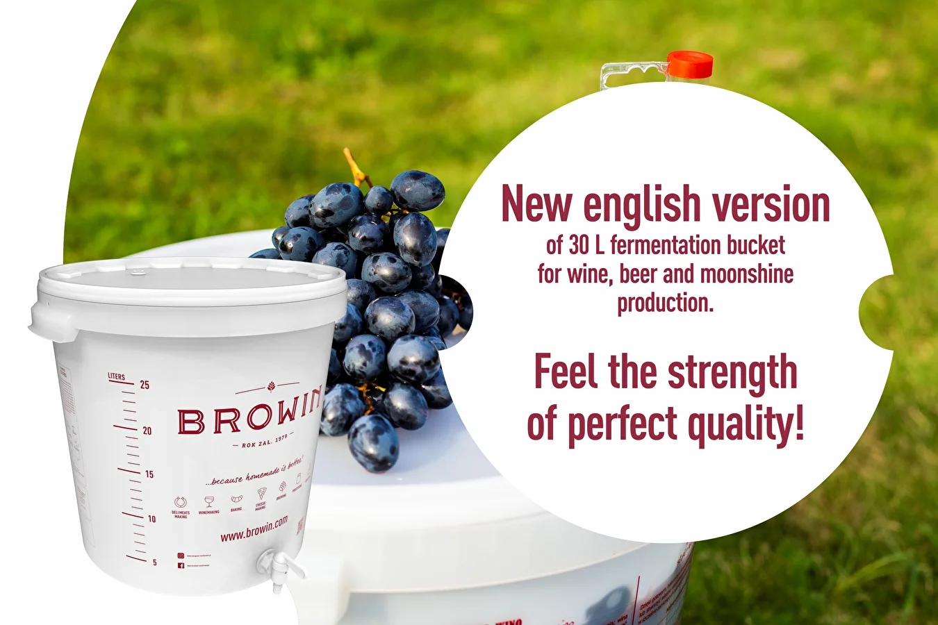 New 30 L fermentation bucket