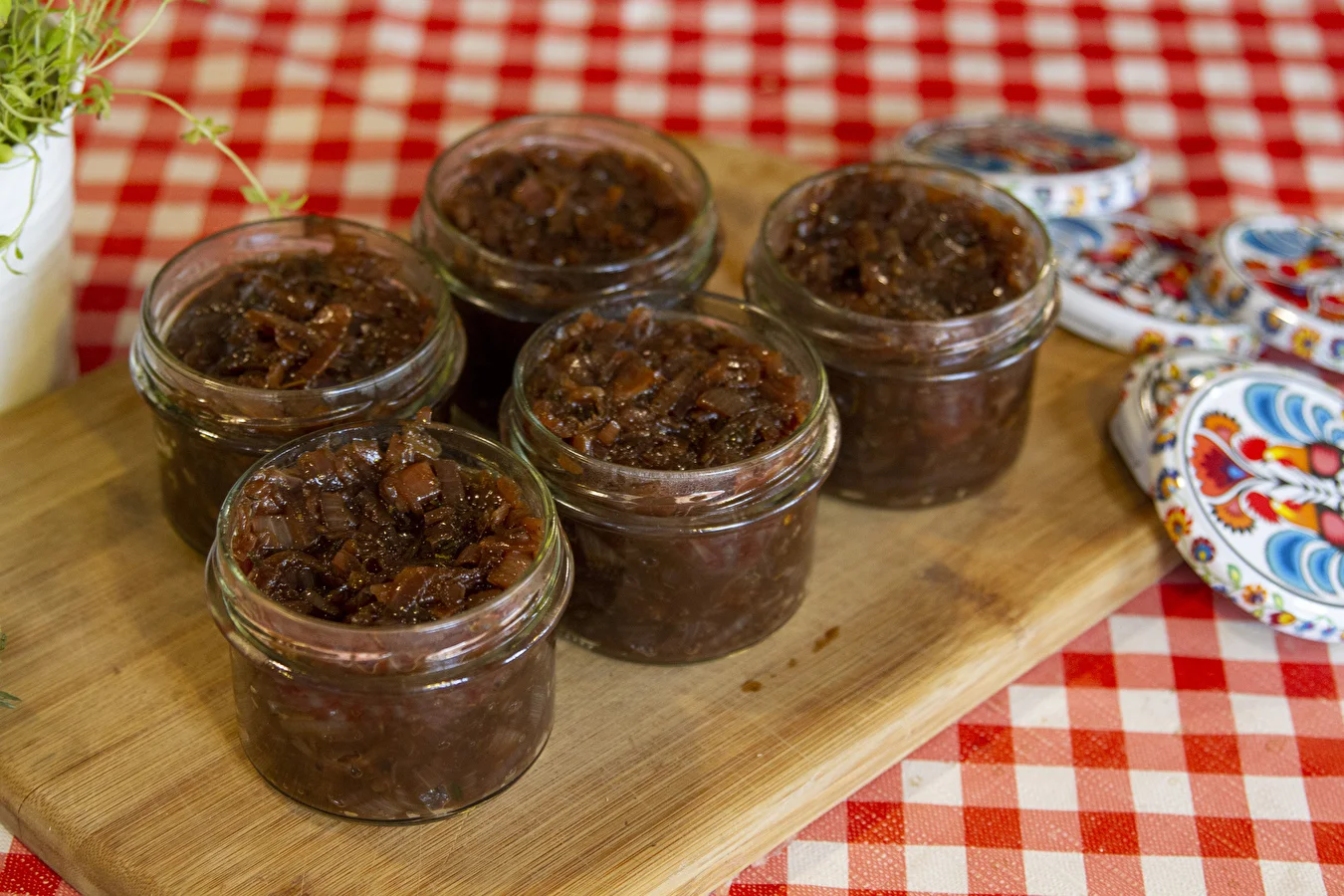 Red onion confiture
