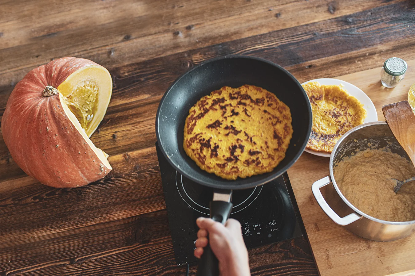 Pumpkin pancakes