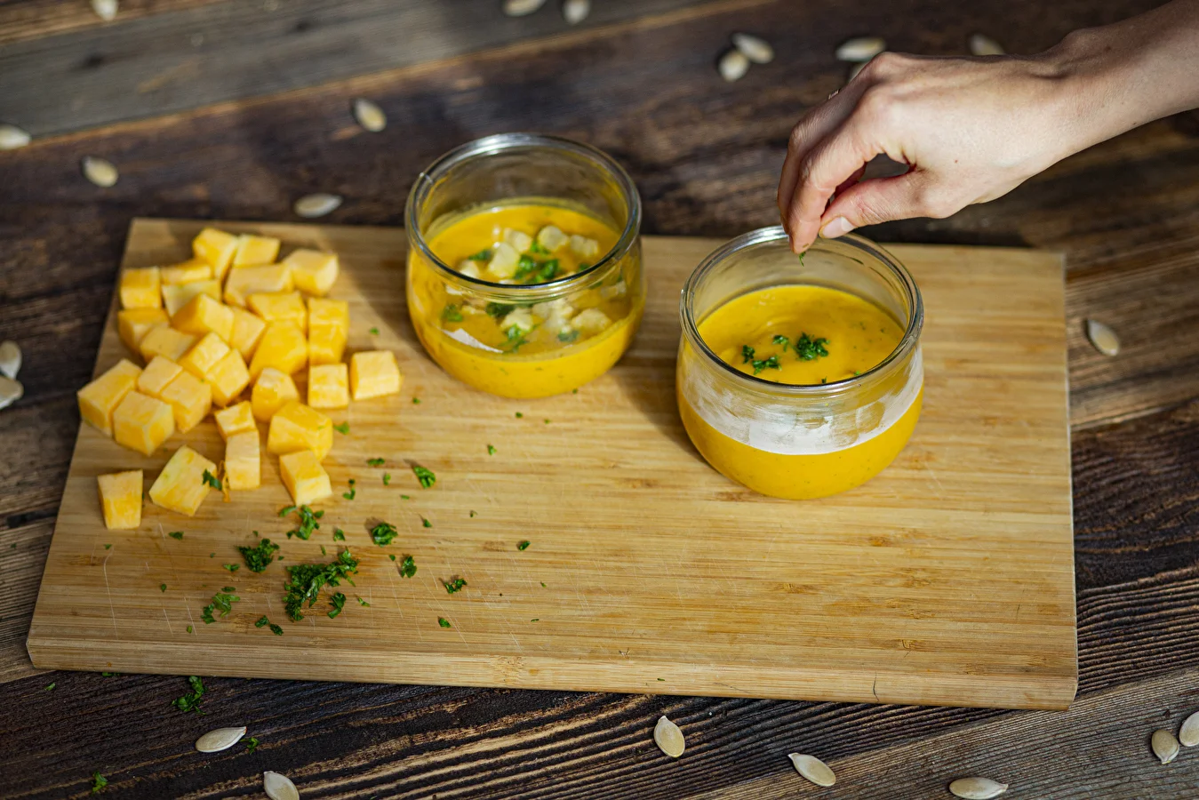 Creamy pumpkin soup