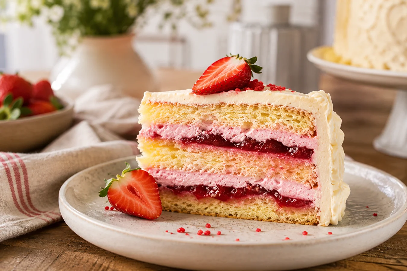 Stable Strawberry Mascarpone Cake Filling