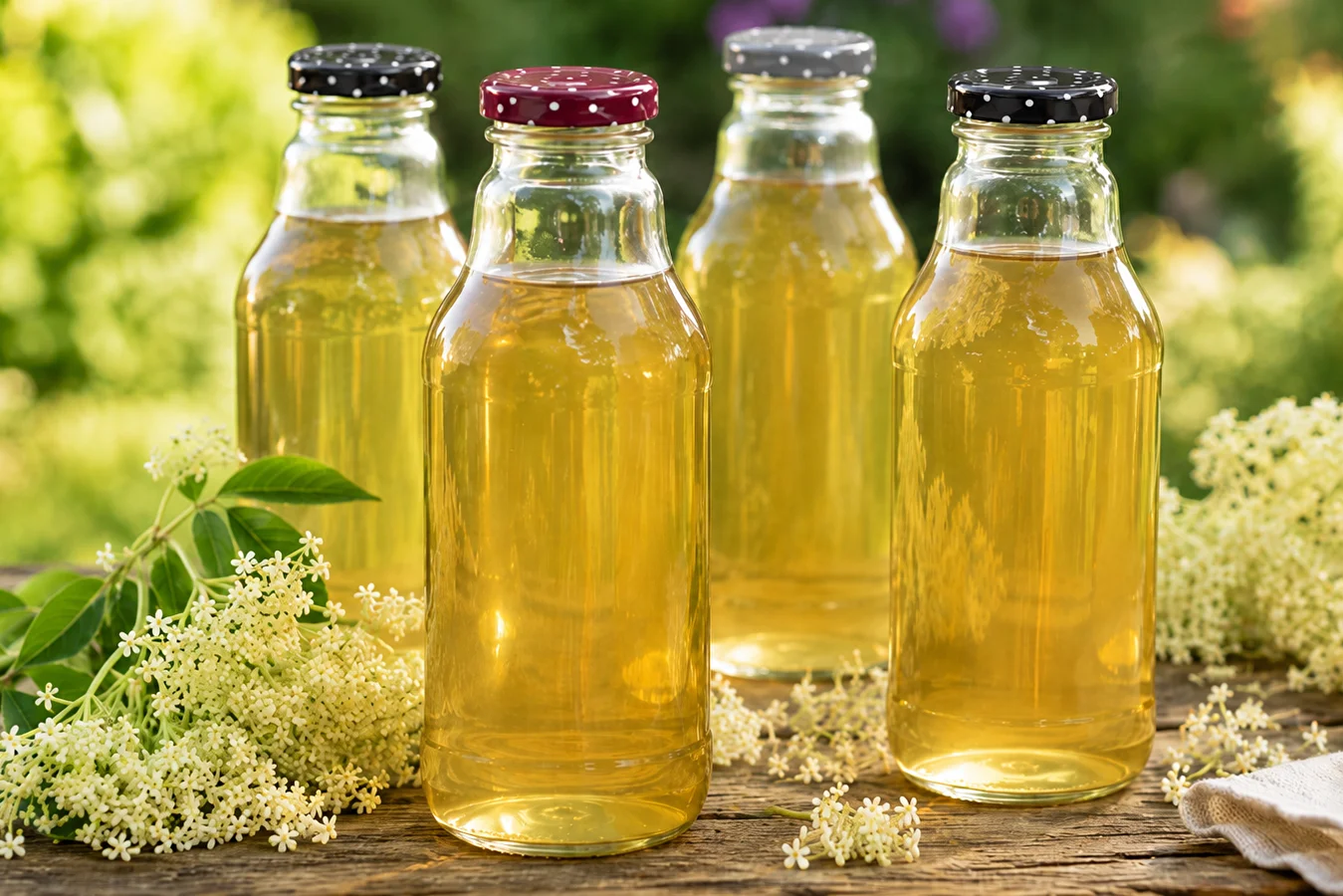 Elderflower Syrup with Pectin
