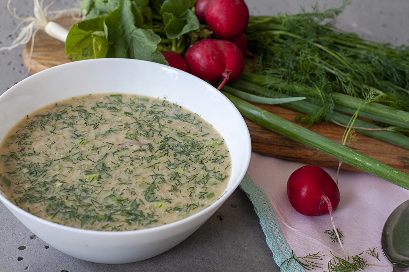Okroshka – cold soup with bread kvass