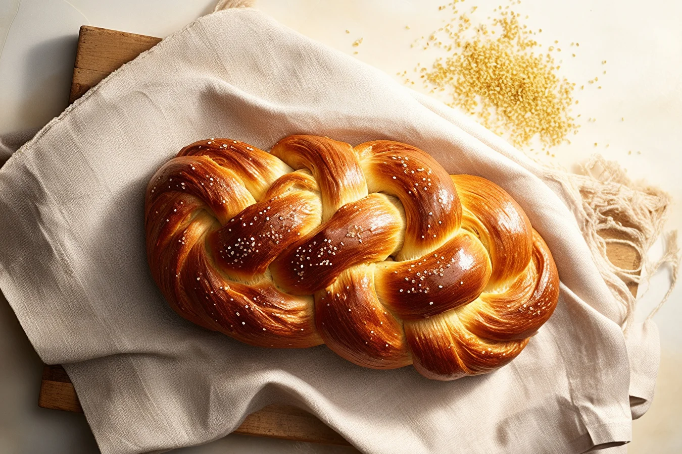 Homemade challah
