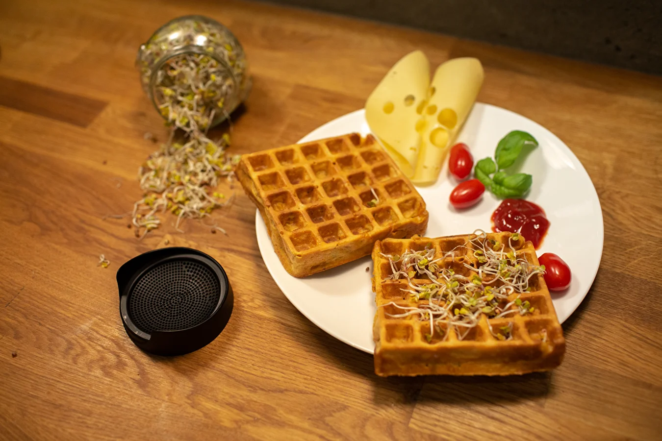 Savory waffles