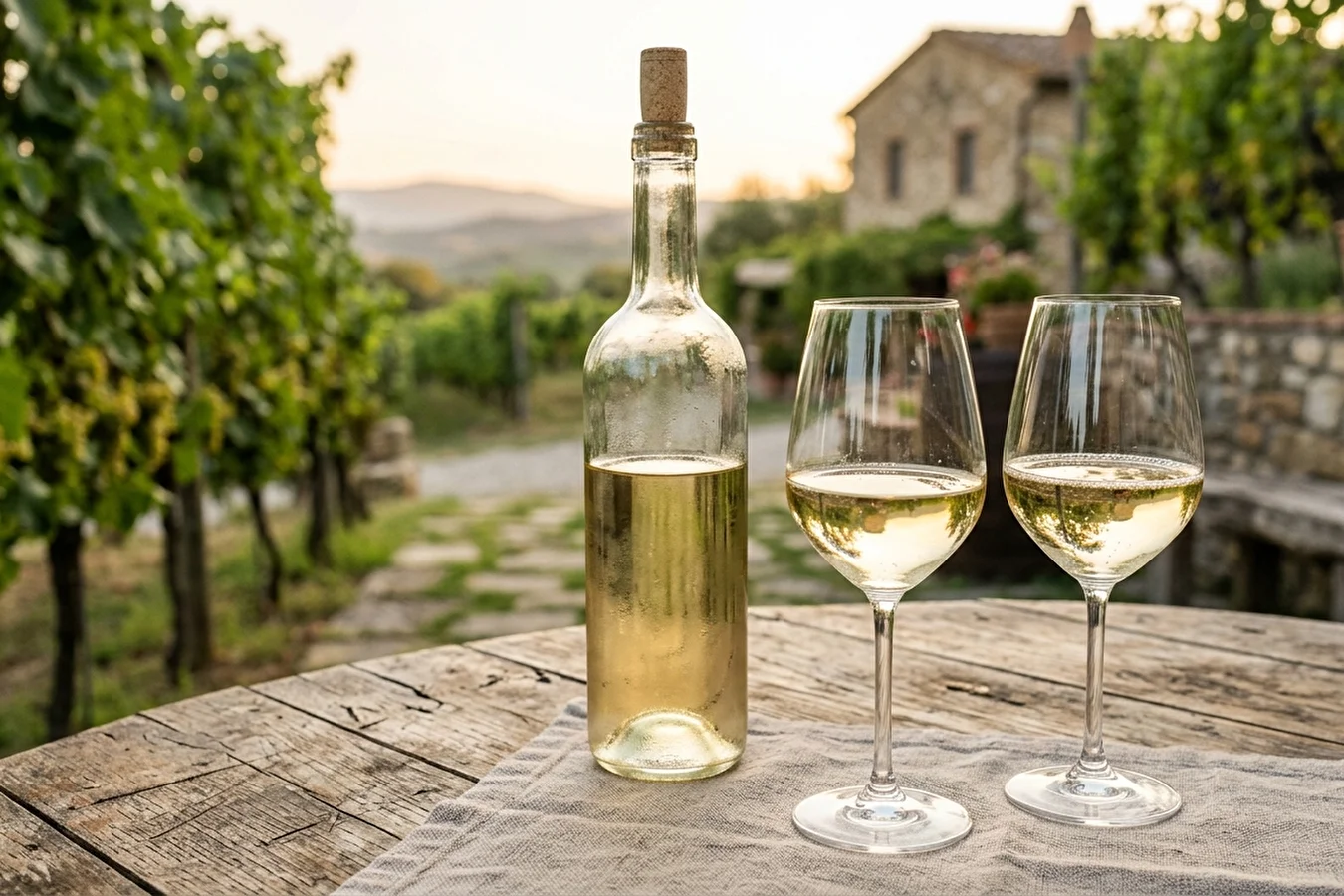 White grape wine - light