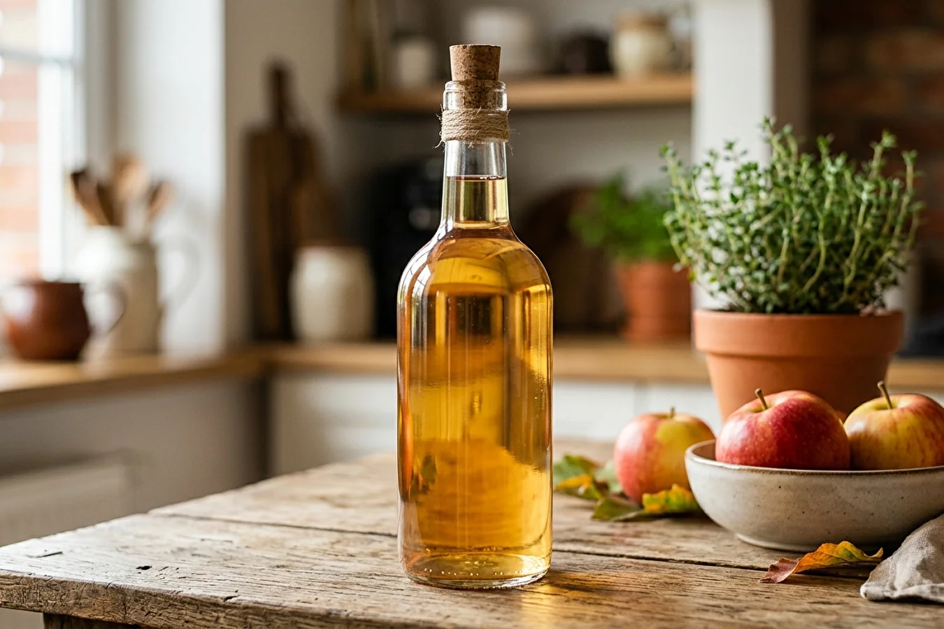 Homemade apple cider vinegar