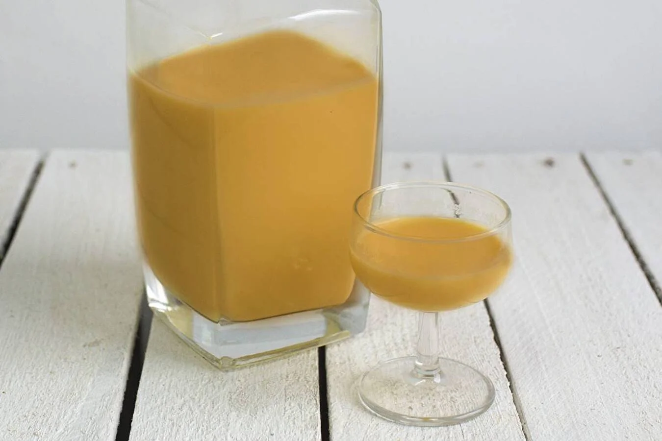 Homemade coffee liqueur