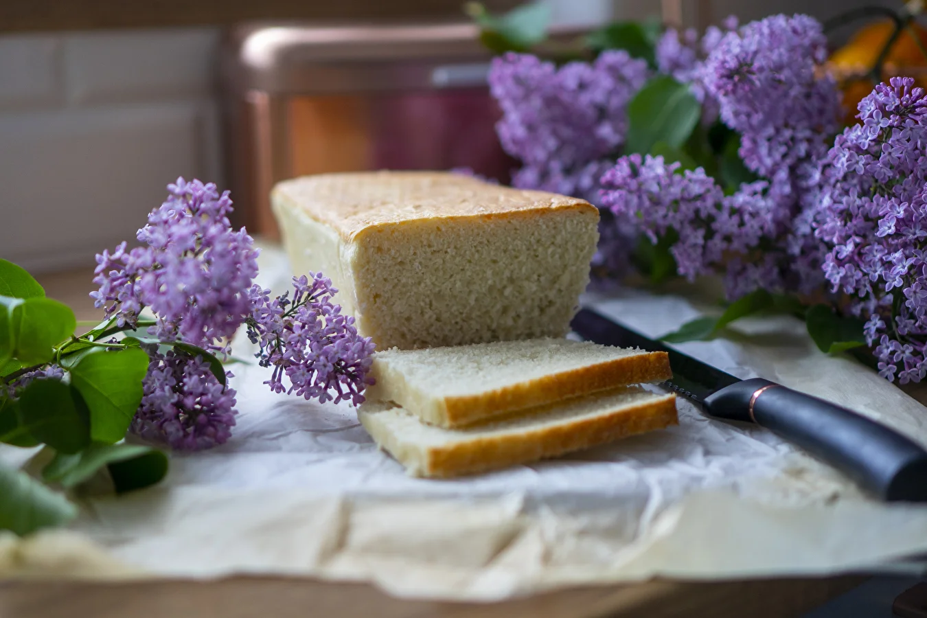 Homemade sandwich bread