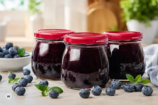 Blueberry jam recipe with no added sugar