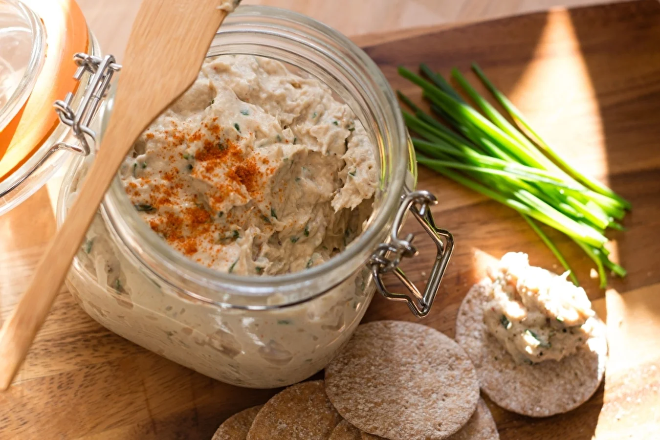 Homemade pâté in a jar