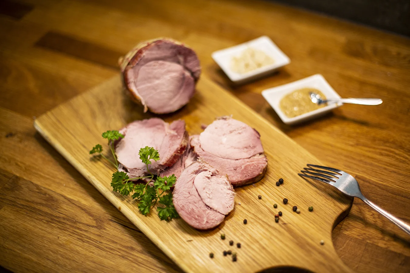 Christmas roast ham