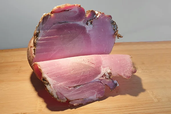 Homemade roasted ham