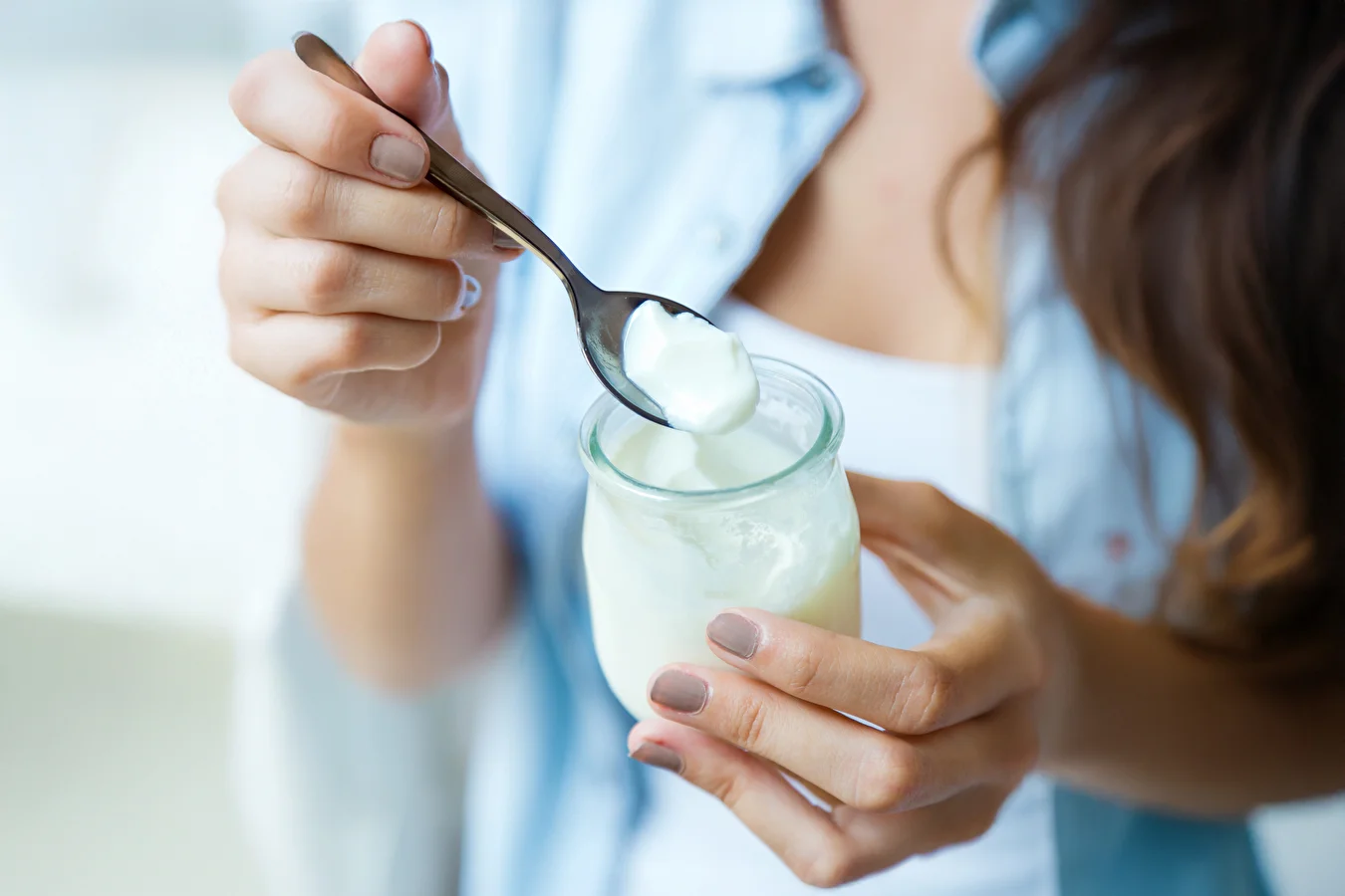 Homemade natural yogurt